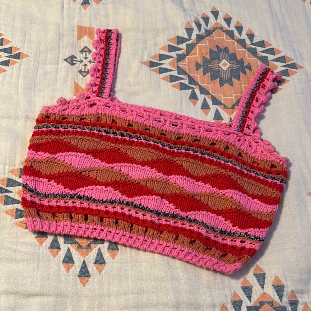 Crochet Knit Crop Top